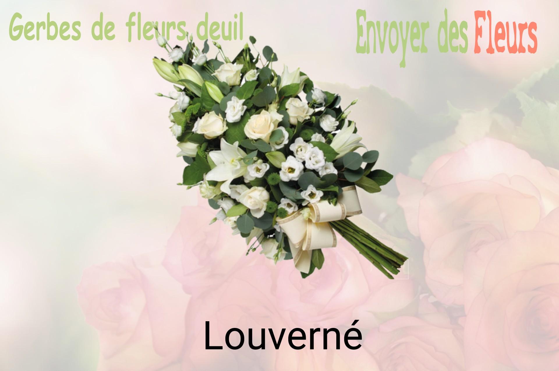 Gerbe de fleurs de deuil livrée à Louverné